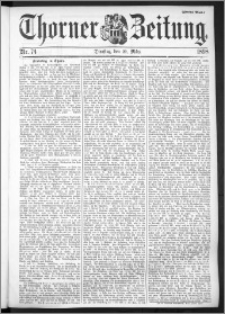 Thorner Zeitung 1898, Nr. 74 Zweites Blatt