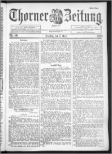 Thorner Zeitung 1898, Nr. 80 Erstes Blatt