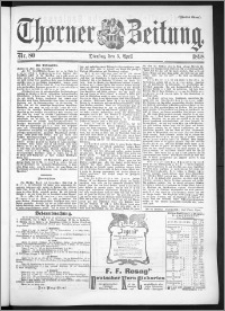 Thorner Zeitung 1898, Nr. 80 Zweites Blatt