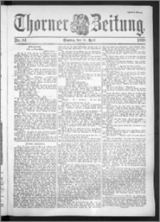 Thorner Zeitung 1898, Nr. 84 Zweites Blatt