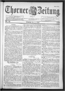 Thorner Zeitung 1898, Nr. 89 Erstes Blatt