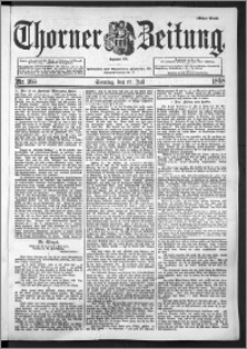 Thorner Zeitung 1898, Nr. 165 Erstes Blatt