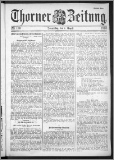 Thorner Zeitung 1898, Nr. 180 Zweites Blatt