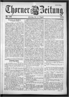 Thorner Zeitung 1898, Nr. 189 Zweites Blatt