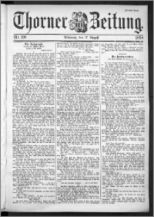 Thorner Zeitung 1898, Nr. 191 Zweites Blatt