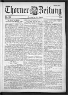 Thorner Zeitung 1898, Nr. 201 Zweites Blatt