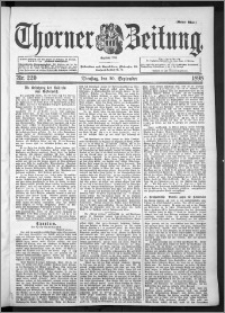 Thorner Zeitung 1898, Nr. 220 Erstes Blatt