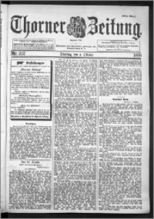 Thorner Zeitung 1898, Nr. 232 Erstes Blatt