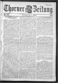 Thorner Zeitung 1898, Nr. 242 Zweites Blatt