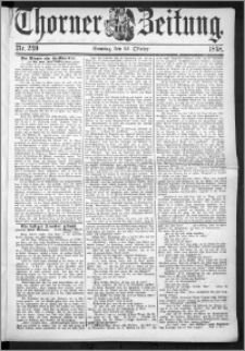 Thorner Zeitung 1898, Nr. 249 Zweites Blatt