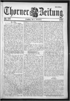 Thorner Zeitung 1898, Nr. 256 Zweites Blatt