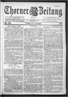 Thorner Zeitung 1898, Nr. 262 Erstes Blatt