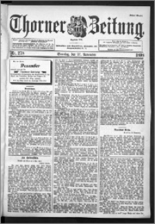 Thorner Zeitung 1898, Nr. 278 Erstes Blatt