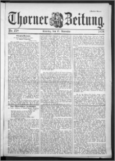 Thorner Zeitung 1898, Nr. 278 Zweites Blatt