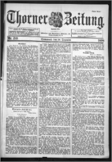 Thorner Zeitung 1898, Nr. 289 Erstes Blatt