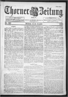 Thorner Zeitung 1898, Nr. 292 Erstes Blatt