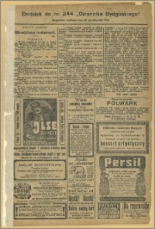 Dziennik Bydgoski, 1911.10.22, R.4, nr 244 Dodatek