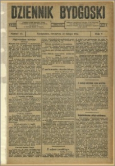 Dziennik Bydgoski, 1912.02.22, R.5, nr 42
