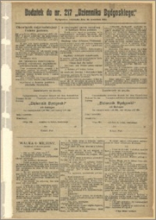 Dziennik Bydgoski, 1912.09.22, R.5, nr 217 Dodatek