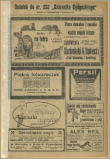 Dziennik Bydgoski, 1912.11.03, R.5, nr 252 Dodatek