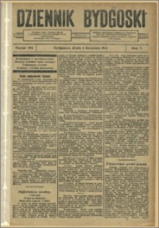 Dziennik Bydgoski, 1912.11.06, R.5, nr 254