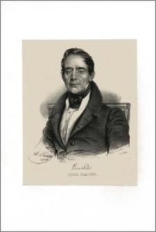 Louis Plater (portret-popiersie z facsimile podpisu)