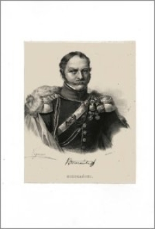 Brzezański (portret-popiersie w mundurze z facsimile podpisu)