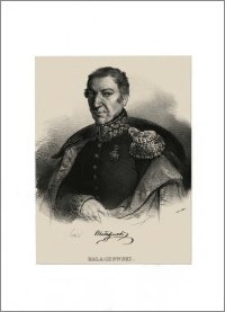 Malachowski (portret-popiersie w mundurze z orderem Virtuti Militari, z facsimile podpisu)