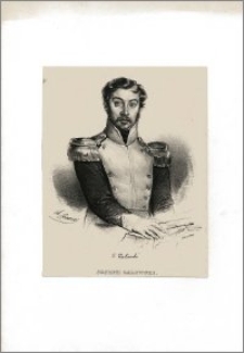 Joseph Zaliwski (portret po pas w mundurze, z facsimile podpisu)