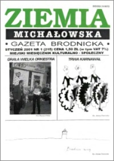 Ziemia Michałowska (Gazeta Brodnicka), R. 2001, Nr 1 (215)
