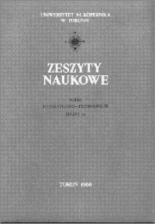 Zeszyty Naukowe Uniwersytetu Mikołaja Kopernika w Toruniu. Nauki Matematyczno-Przyrodnicze. Biologia, z. 8 (12), 1966