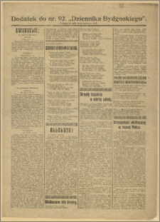 Dziennik Bydgoski, 1919, R.12, nr 92 Dodatek