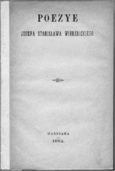 Poezye Józefa Stanisława Wierzbickiego