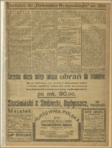 Dziennik Bydgoski, 1919, R.12, nr 260 Dodatek