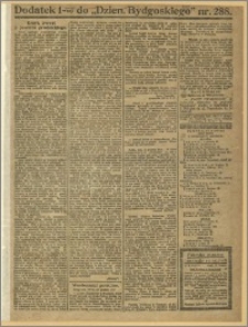 Dziennik Bydgoski, 1919, R.12, nr 288 Dodatek 1-szy