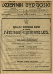 Dziennik Bydgoski, 1922, R.15, nr 231