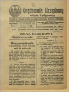 Orędownik Urzędowy Miasta Bydgoszczy, R.40, 1923, Nr 31