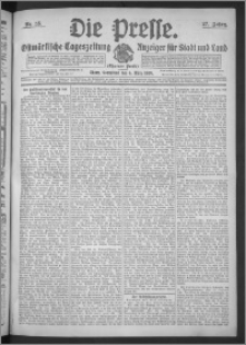 Die Presse 1909, Jg. 27, Nr. 55 Zweites Blatt