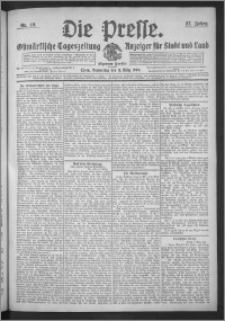 Die Presse 1909, Jg. 27, Nr. 59 Zweites Blatt, Drittes Blatt