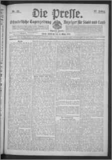 Die Presse 1909, Jg. 27, Nr. 64 Zweites Blatt, Drittes Blatt