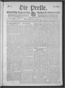 Die Presse 1909, Jg. 27, Nr. 11 Zweites Blatt, Drittes Blatt