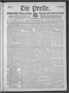 Die Presse 1909, Jg. 27, Nr. 14 Zweites Blatt, Drittes Blatt