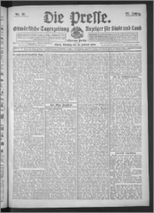 Die Presse 1909, Jg. 27, Nr. 45 Zweites Blatt, Drittes Blatt