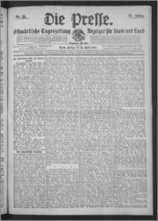Die Presse 1909, Jg. 27, Nr. 88 Zweites Blatt, Drittes Blatt
