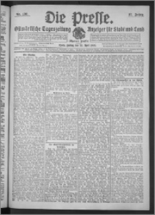 Die Presse 1909, Jg. 27, Nr. 100 Zweites Blatt, Drittes Blatt