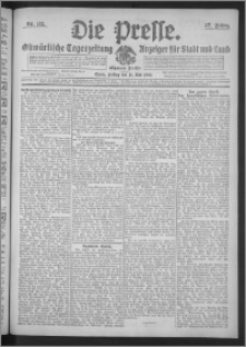 Die Presse 1909, Jg. 27, Nr. 112 Zweites Blatt, Drittes Blatt