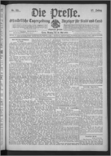 Die Presse 1909, Jg. 27, Nr. 115 Zweites Blatt, Drittes Blatt