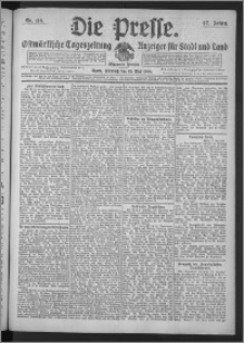 Die Presse 1909, Jg. 27, Nr. 116 Zweites Blatt, Drittes Blatt
