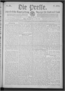 Die Presse 1909, Jg. 27, Nr. 118 Zweites Blatt