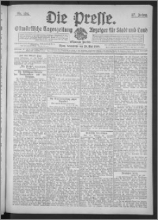 Die Presse 1909, Jg. 27, Nr. 124 Zweites Blatt, Drittes Blatt